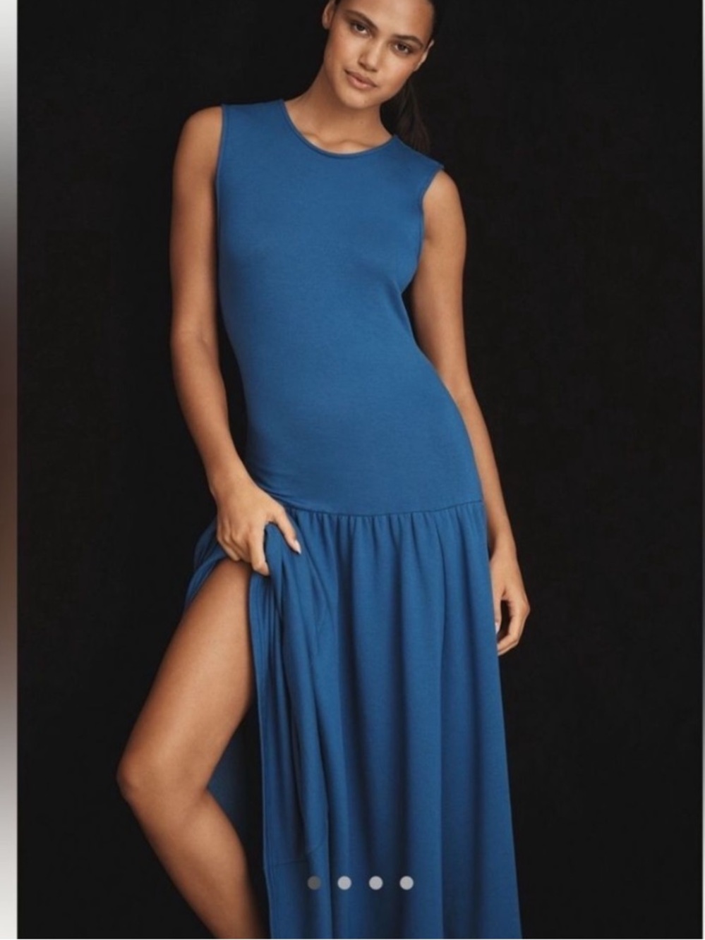 NWOT | Anthro Daily Practice | Drop Waist Sleeveless Maxi | Royal Blue | XS